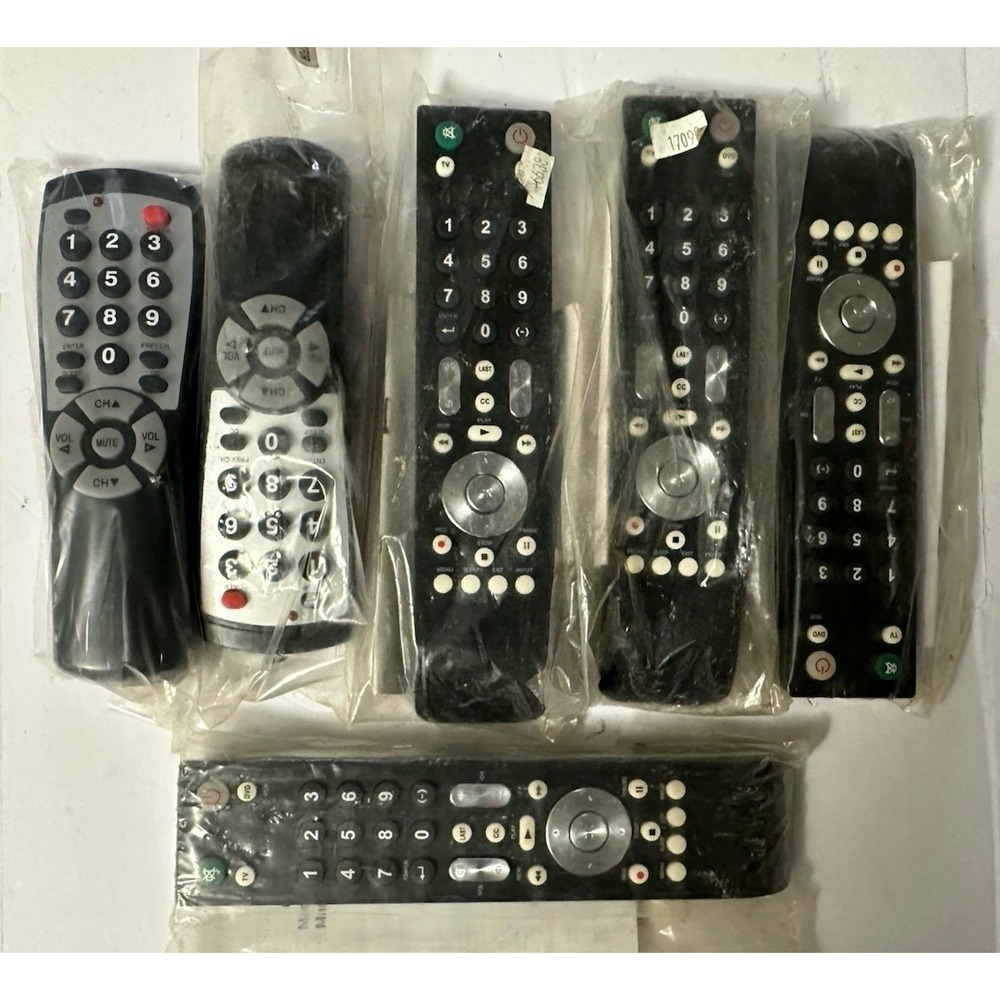 Lot Of 6 Universal Remotes